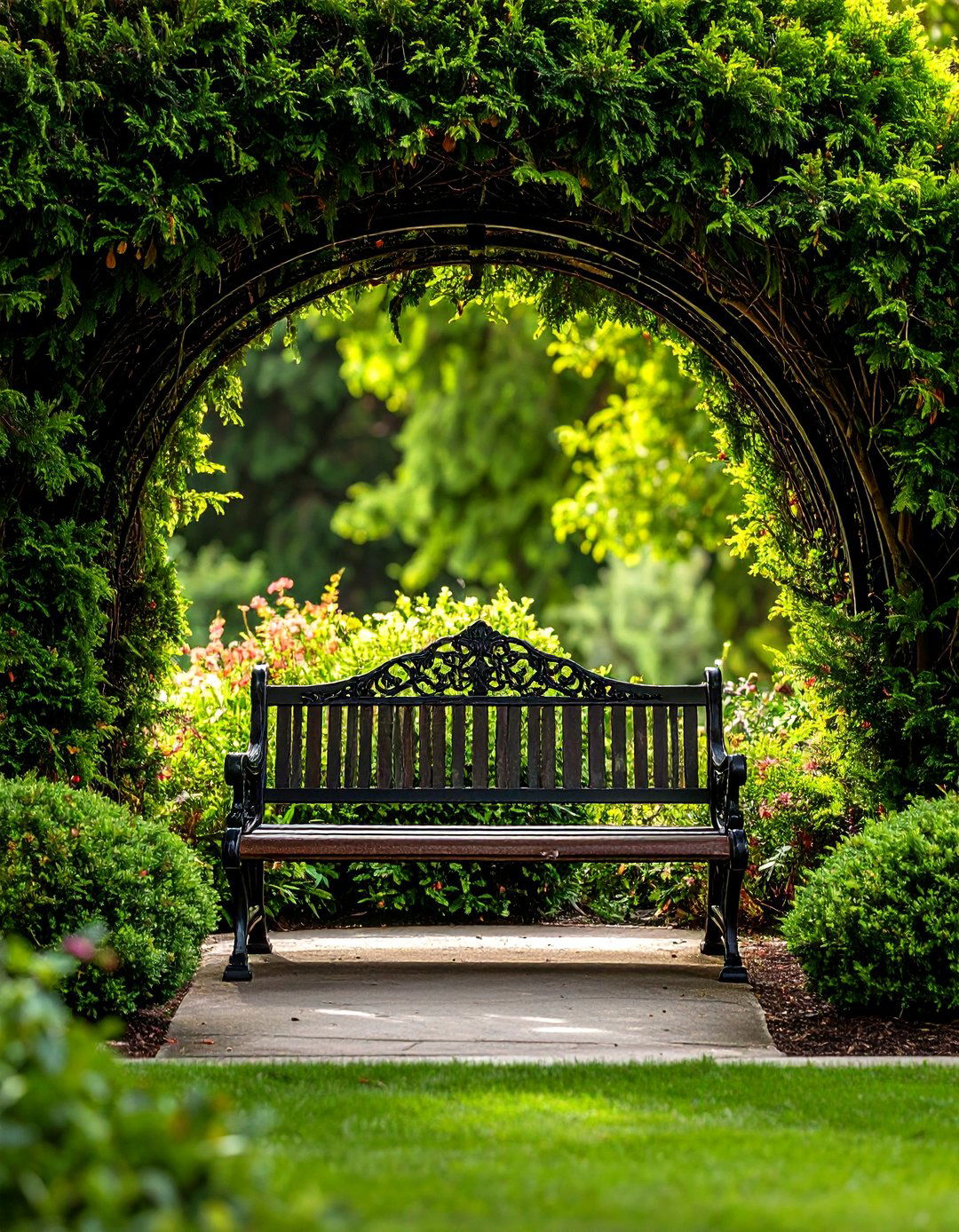 A Cast Iron Bench Becomes a Brooding Nook - 20 Gothic Garden Ideas