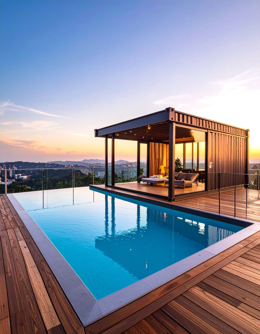 A Rooftop Pool - 20 Semi Inground Pool Ideas