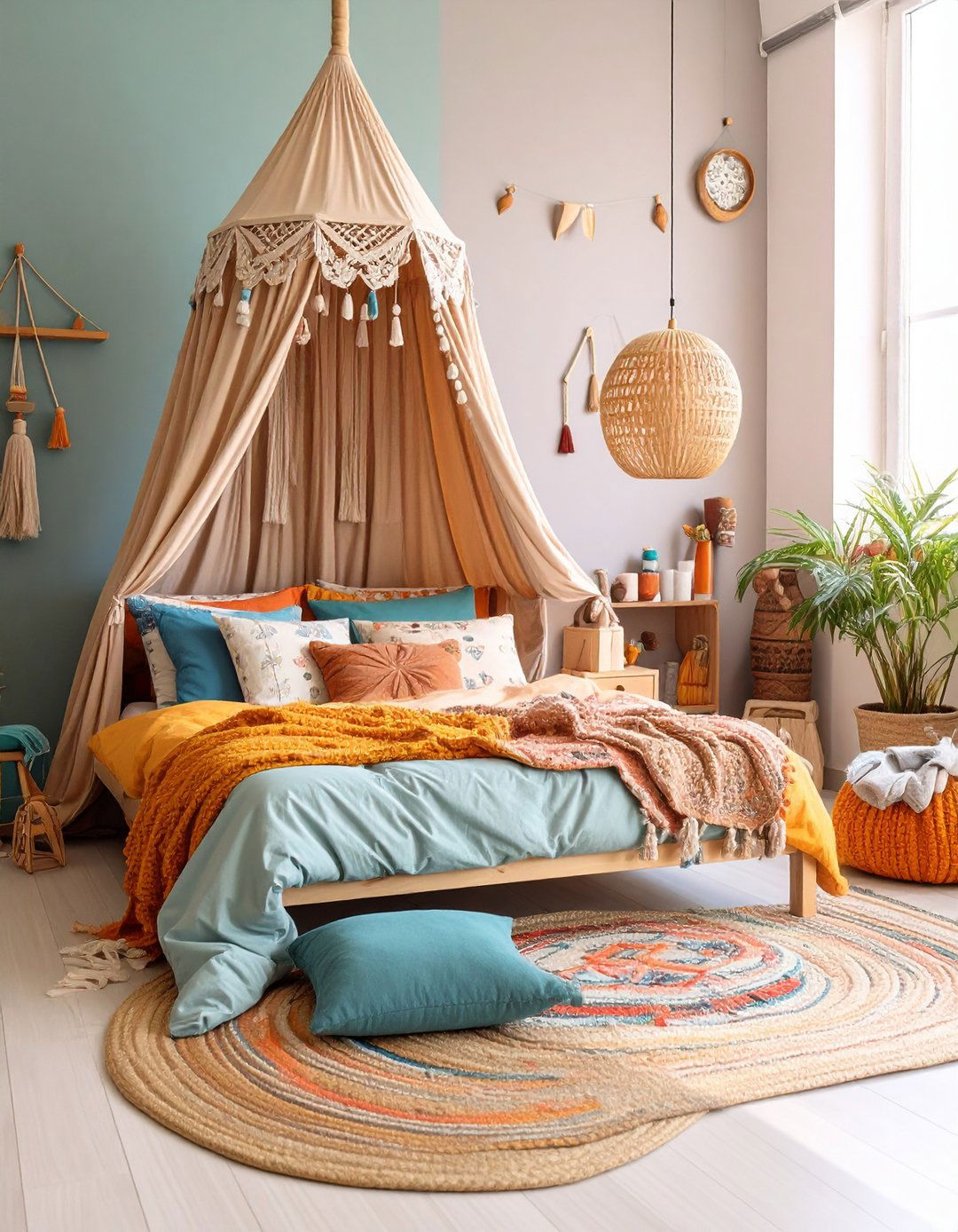 A Storybook Canopy Nook Enchants the Boho Bedroom - 20 Girls Boho Bedroom Ideas