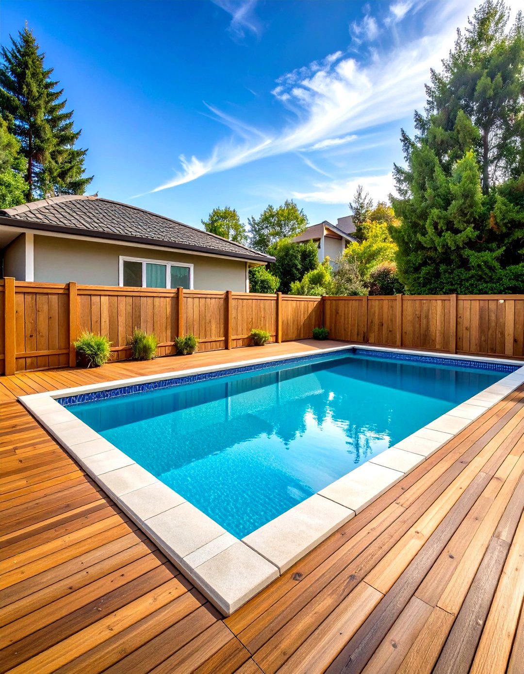 A Traditional Pool Look - 20 Semi Inground Pool Ideas