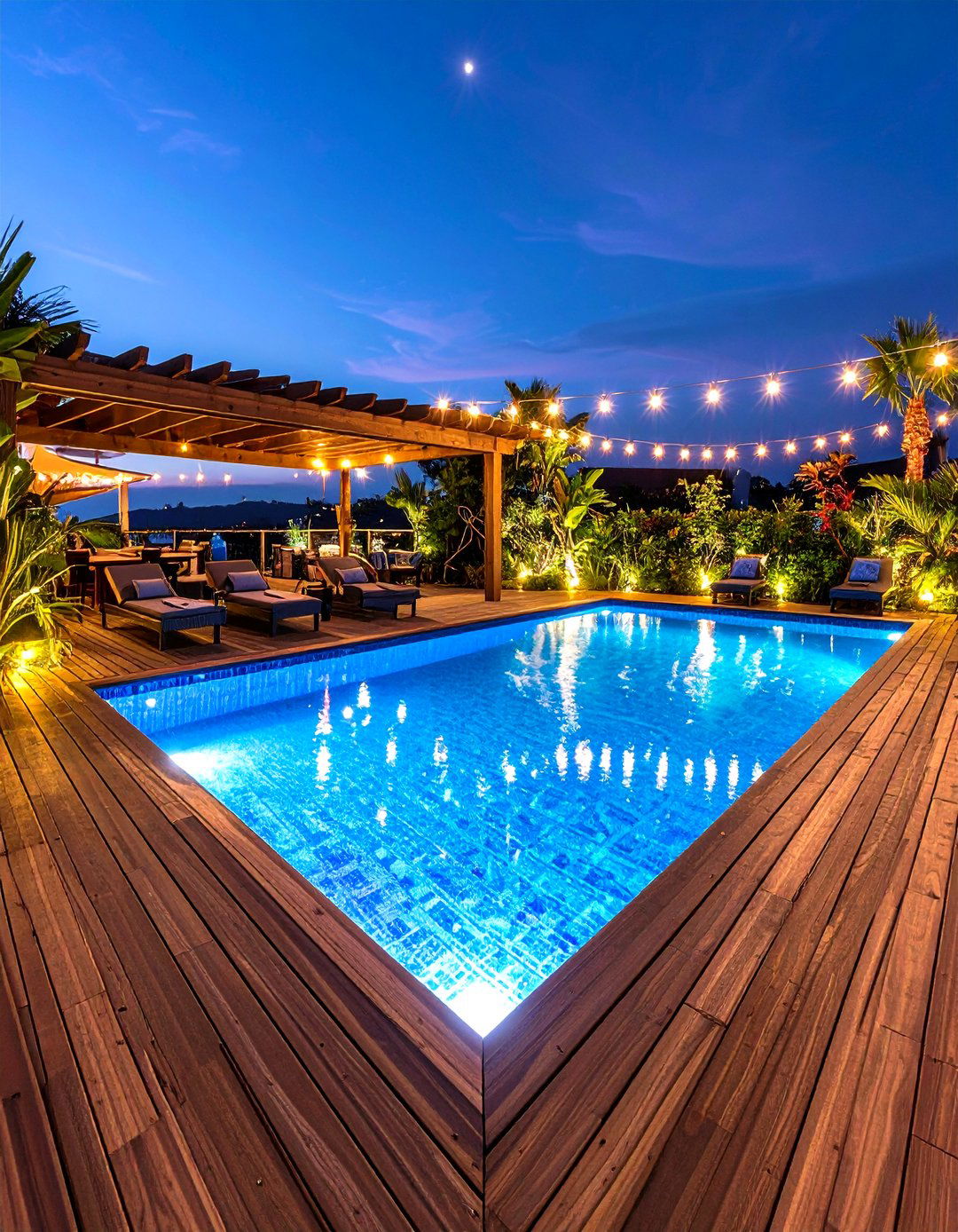 A Tropical Getaway Look - 20 Semi Inground Pool Ideas