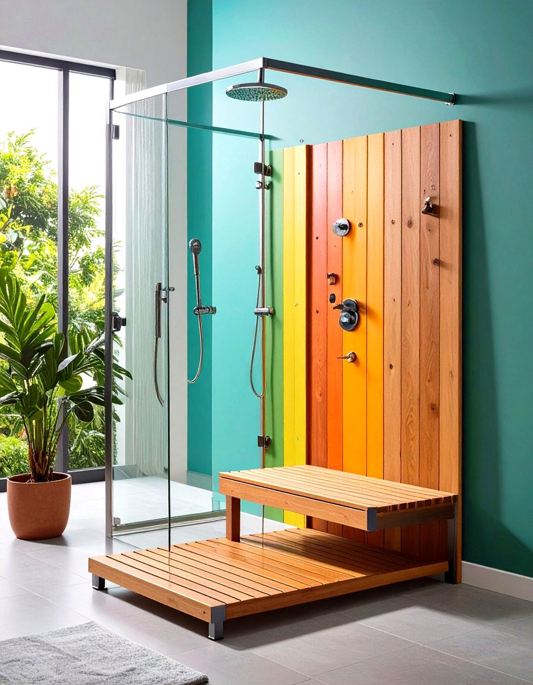 ADA Compliant Folding Seat - 20 Shower Bench Ideas