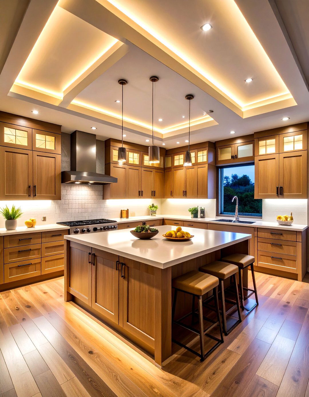 Above Cabinet Lighting for Ambient Cove Effects - 20 Cabinet Lighting Ideas