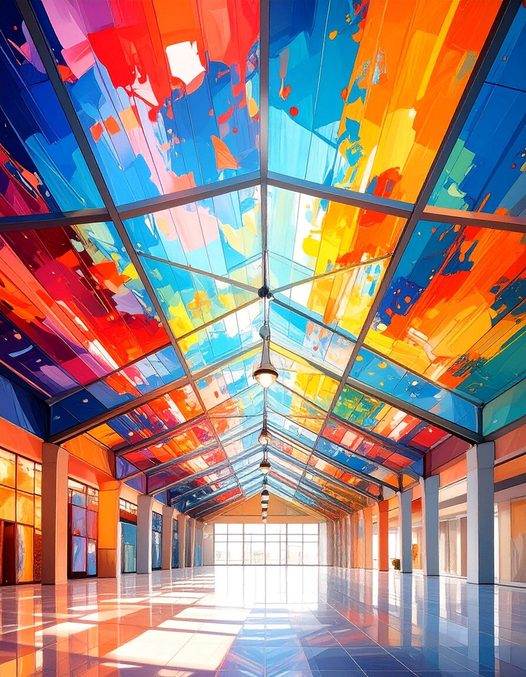 Abstract Art Ceiling Wallpaper - 20 Ceiling Wallpaper Ideas