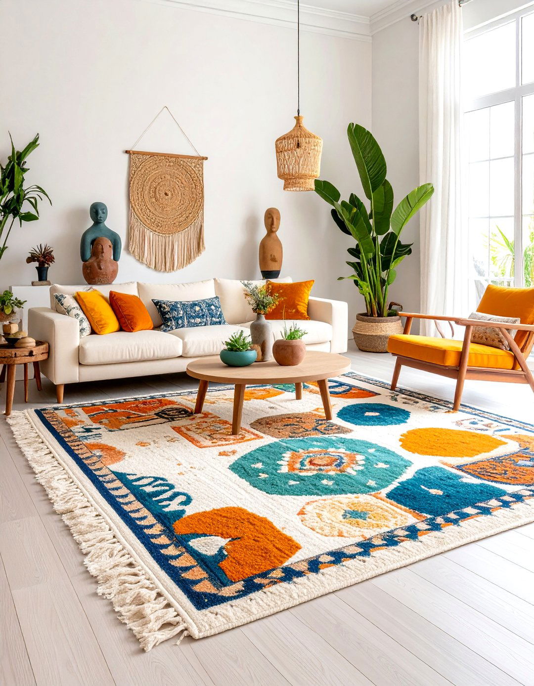 Abstract Artistic Boho Rug - 20 Boho Rug Ideas