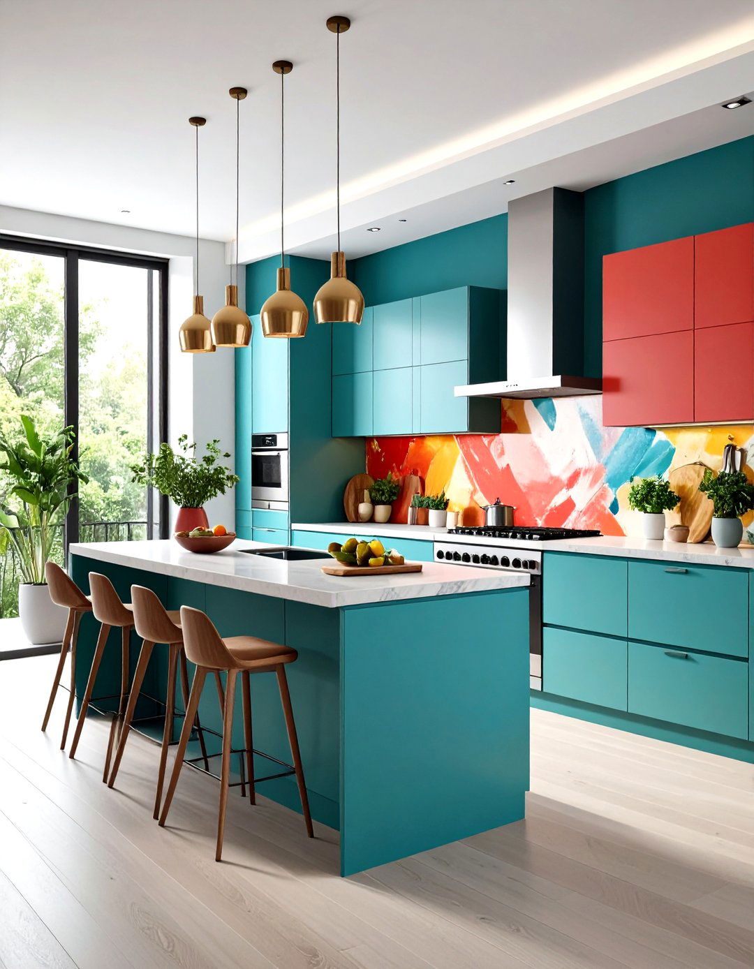 Abstract Kitchen Wallpaper Art - 20 Kitchen Wallpaper Ideas