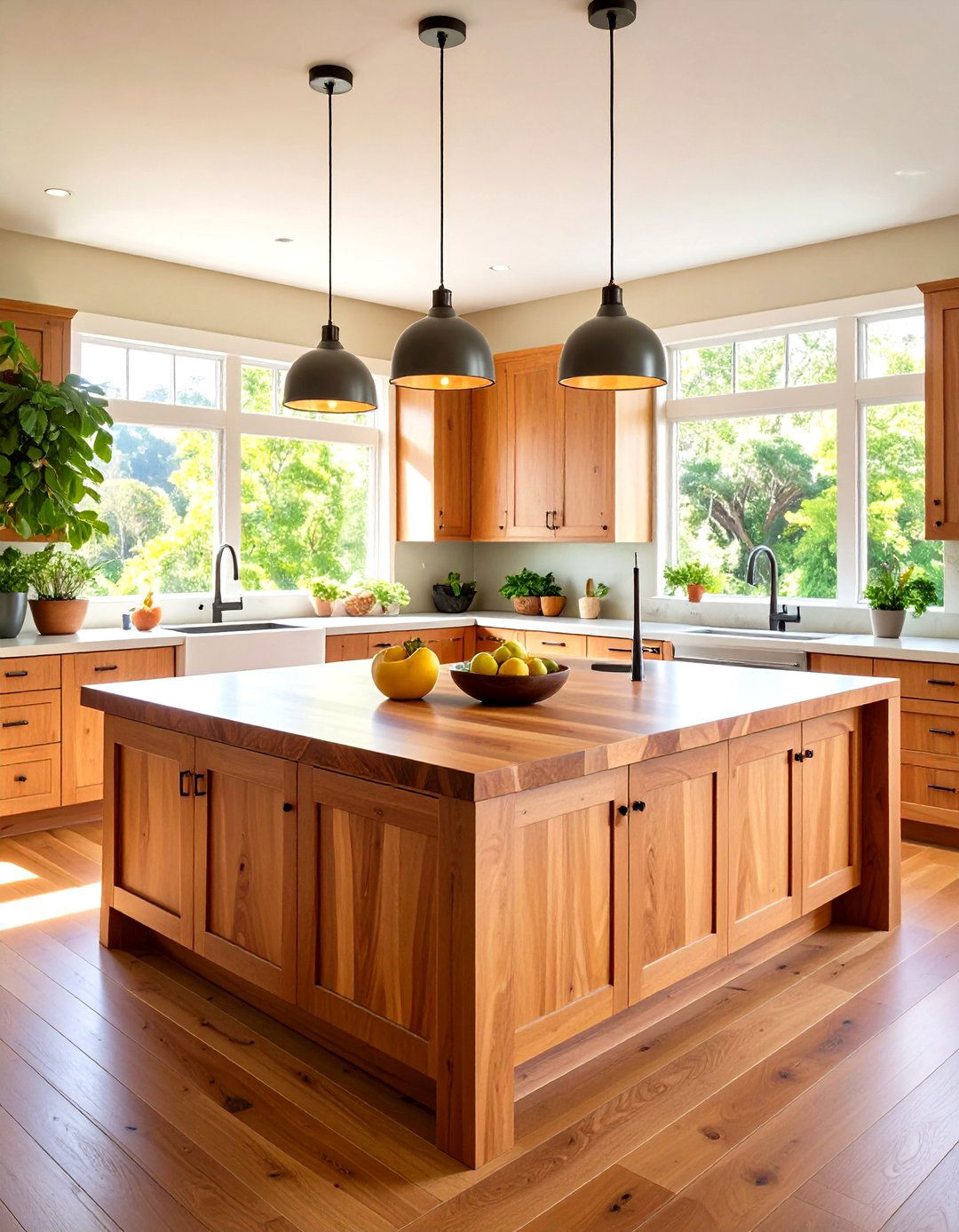 Acacia Wood Countertop Distinctive Grain Patterns - 20 Wood Countertop Ideas