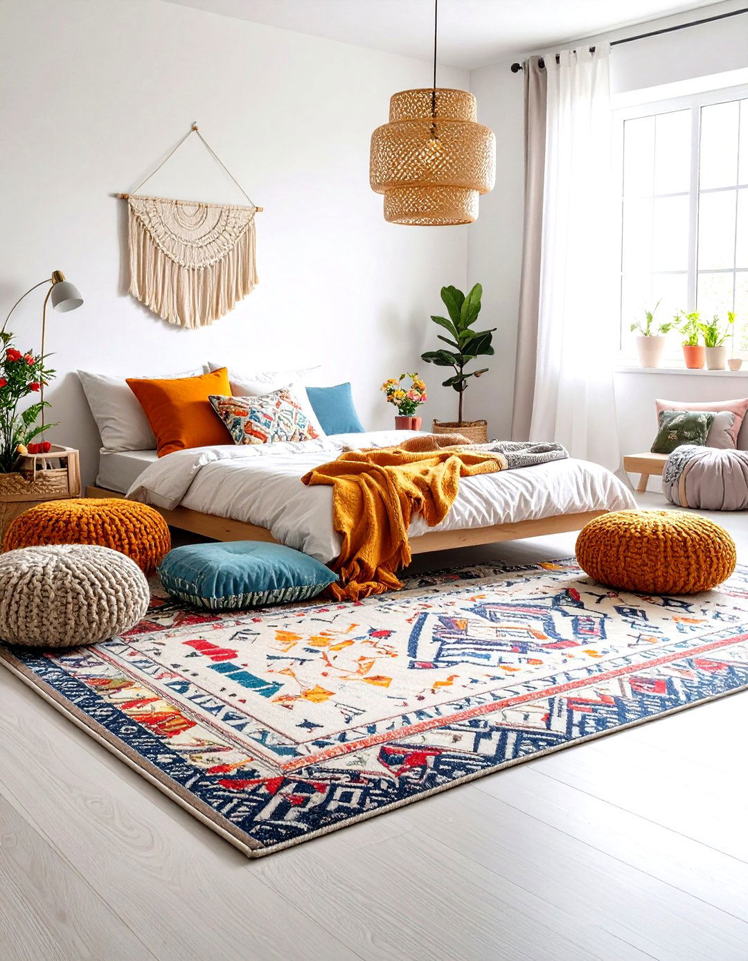 Accent Rugs and Floor Cushions - 20 Tween Bedroom Ideas