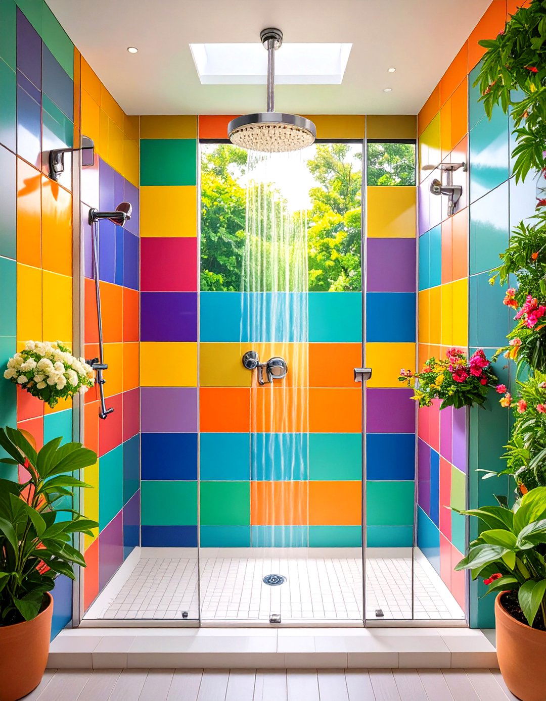 Accent Tile Border - 20 Small Shower Ideas