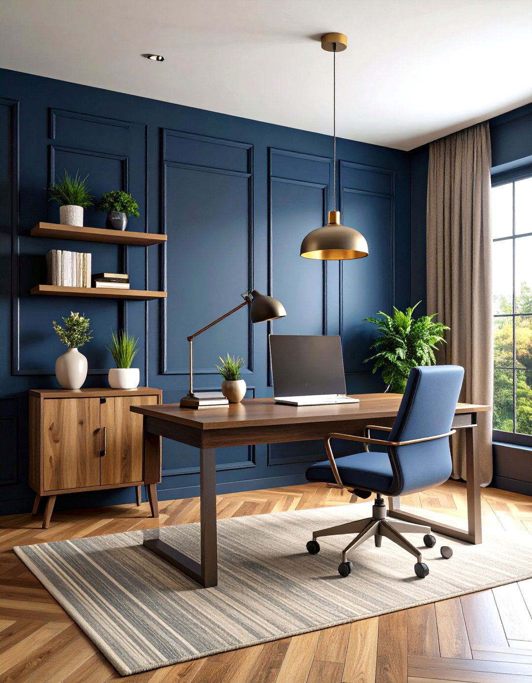 Accent Wall Home Office Ideas for Him - 20 Home Office Ideas for Him