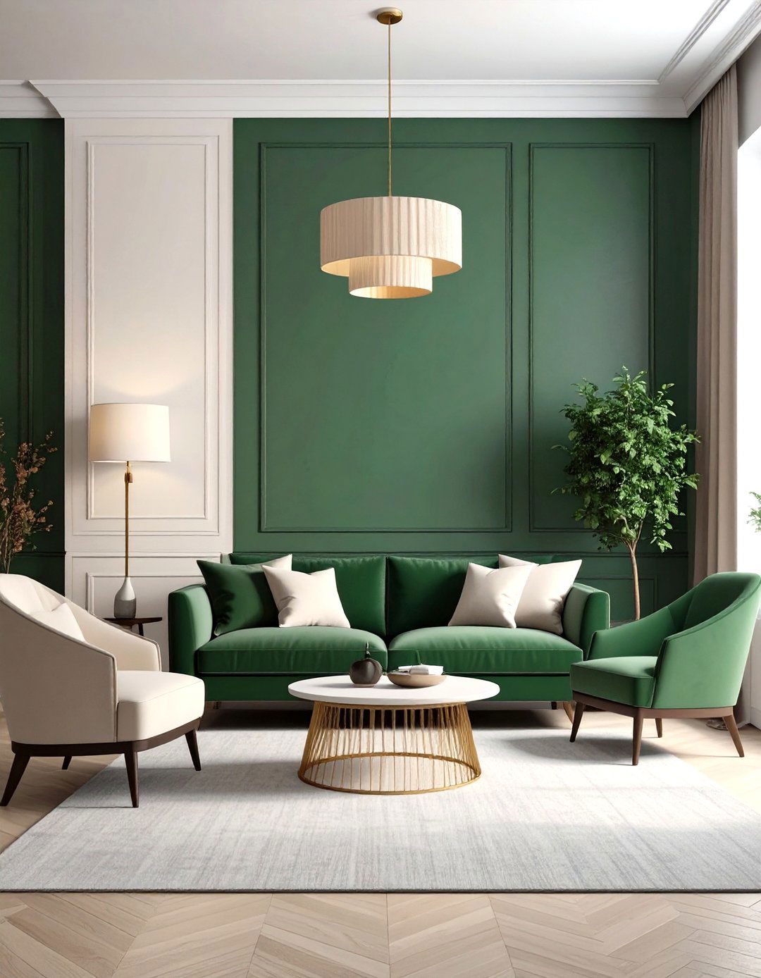 Accent Wall Two Tone - 20 Two Tone Wall Paint Ideas