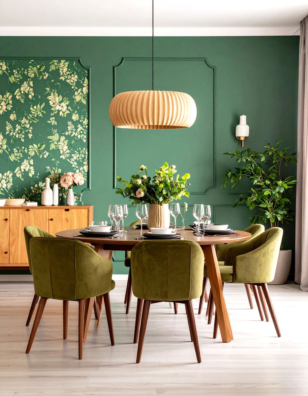 Accent Walls Give the Dining Room a Focal Point - 20 Dining Room Ideas