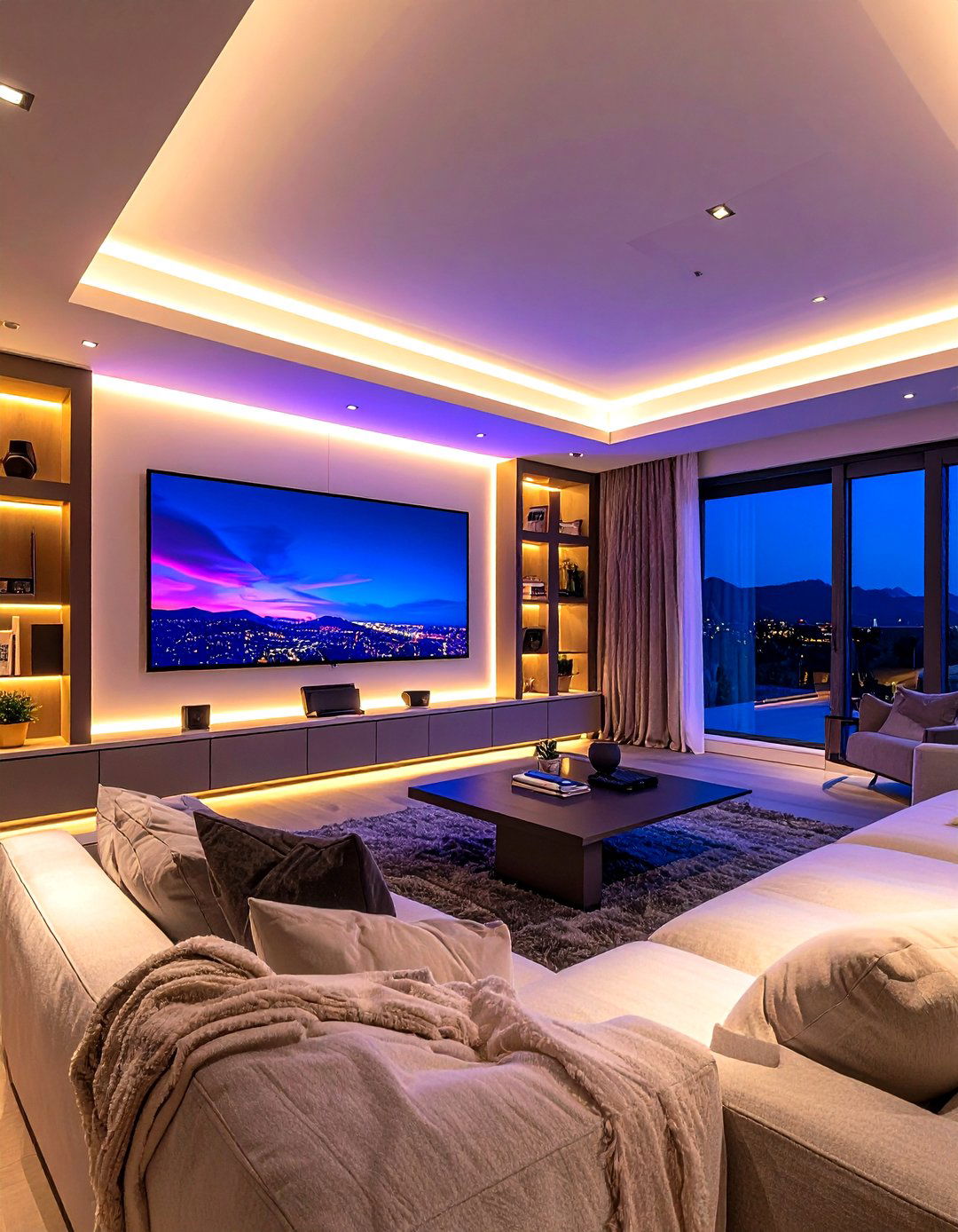 Accent and Ambient Lighting - 20 Small Media Room Ideas