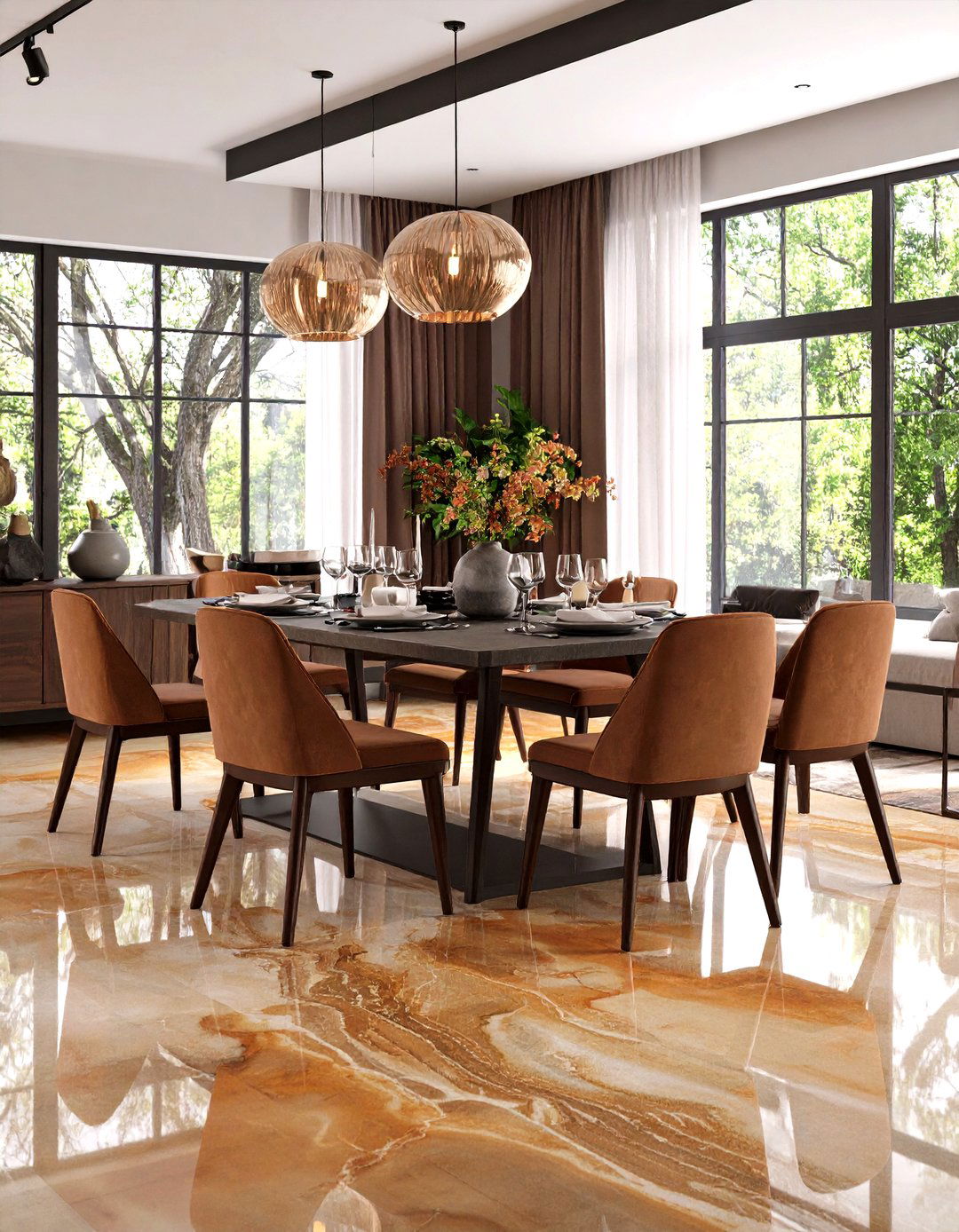 Acid Stained Indoor Concrete Floor Paint - 20 Indoor Concrete Floor Paint Ideas