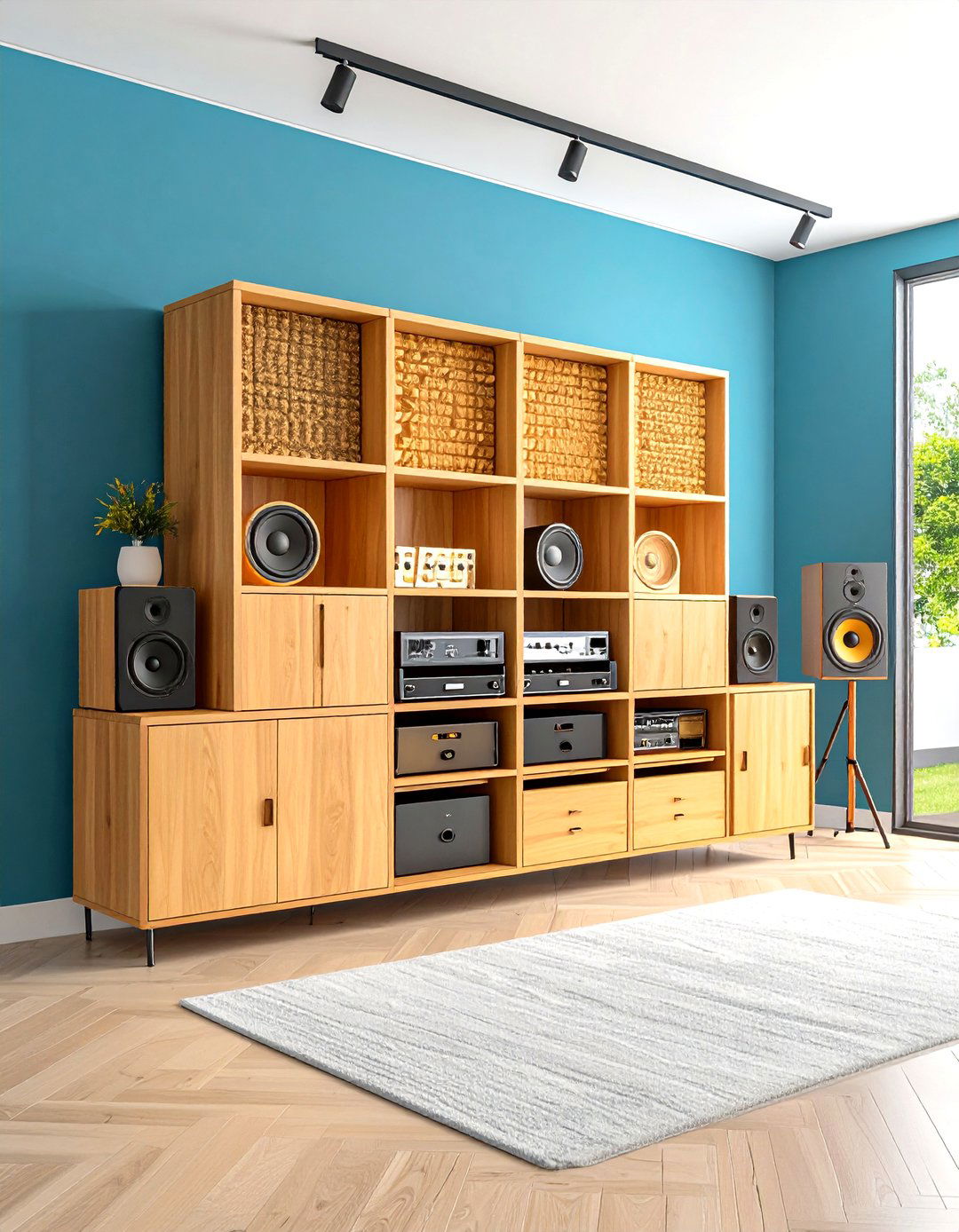 Acoustic Listening Room Cabinet - 20 Vinyl Record Storage Ideas