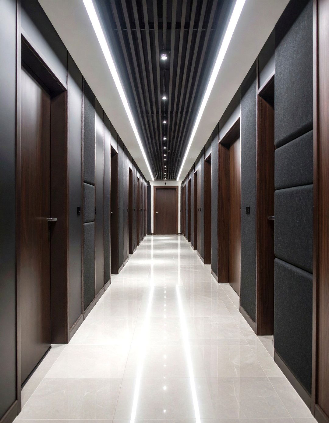 Acoustic Panels for Serenity - 20 Dark Hallway Ideas