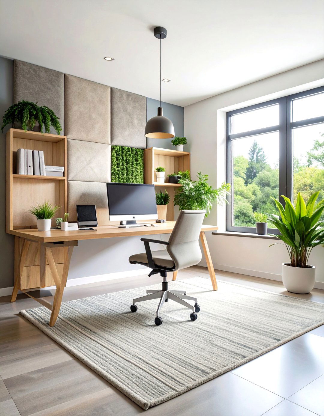 Acoustic Panels that Double as Home Office Wall Art - 20 Home Office Decor Ideas