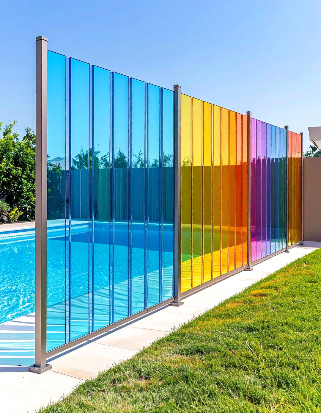 Acrylic Barrier Panels - 20 Pool Fence Ideas