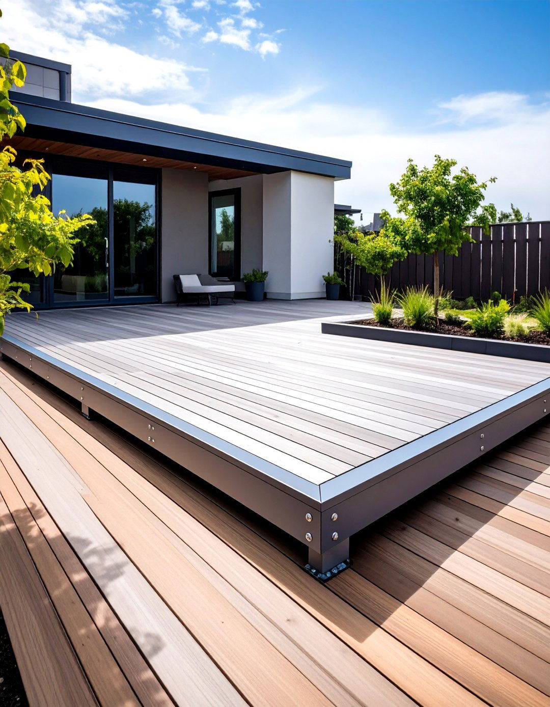 Adaptable RV or Camping Pad Floating Deck - 20 Floating Deck Ideas