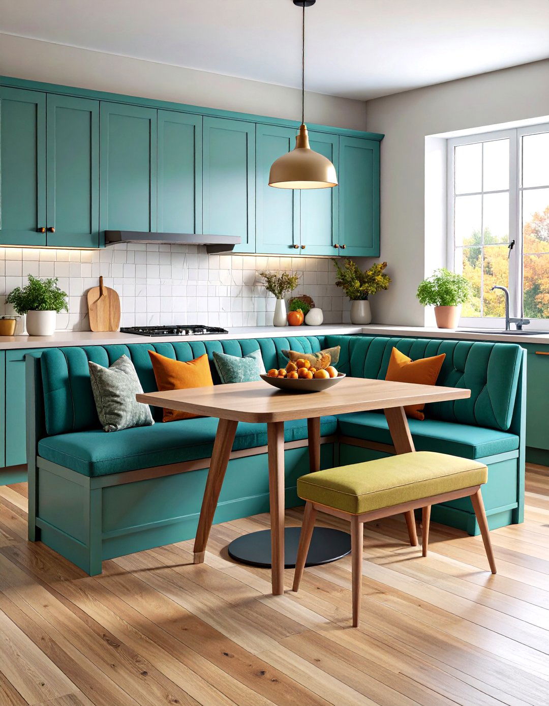 Add Banquette Seating for an Intimate Dining Nook - 20 Split Level Kitchen Design Ideas