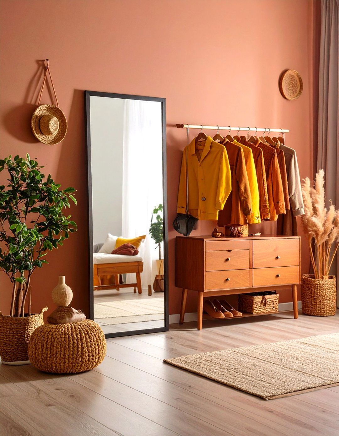 Add Full Length Mirrors - 20 Small Dressing Room Ideas