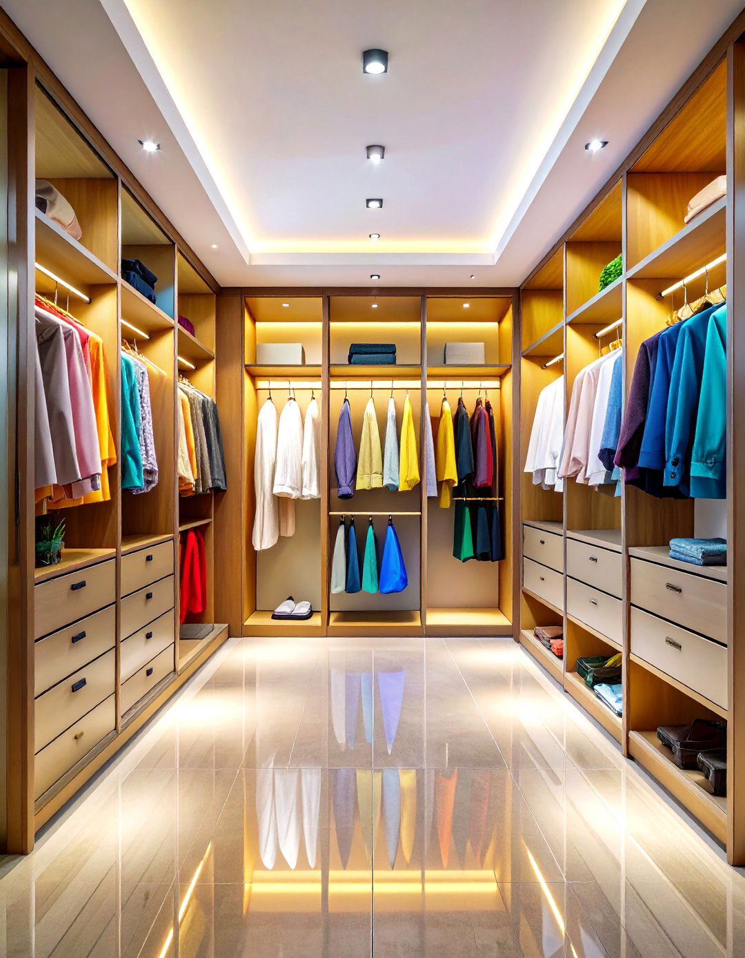 Add Glass or Mirrored Doors - 20 Walk in Closet Ideas