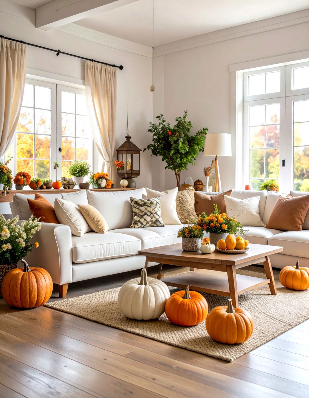 Add Seasonal Decorating Elements to Your Country Living Room Design - 20 Country Living Room Ideas