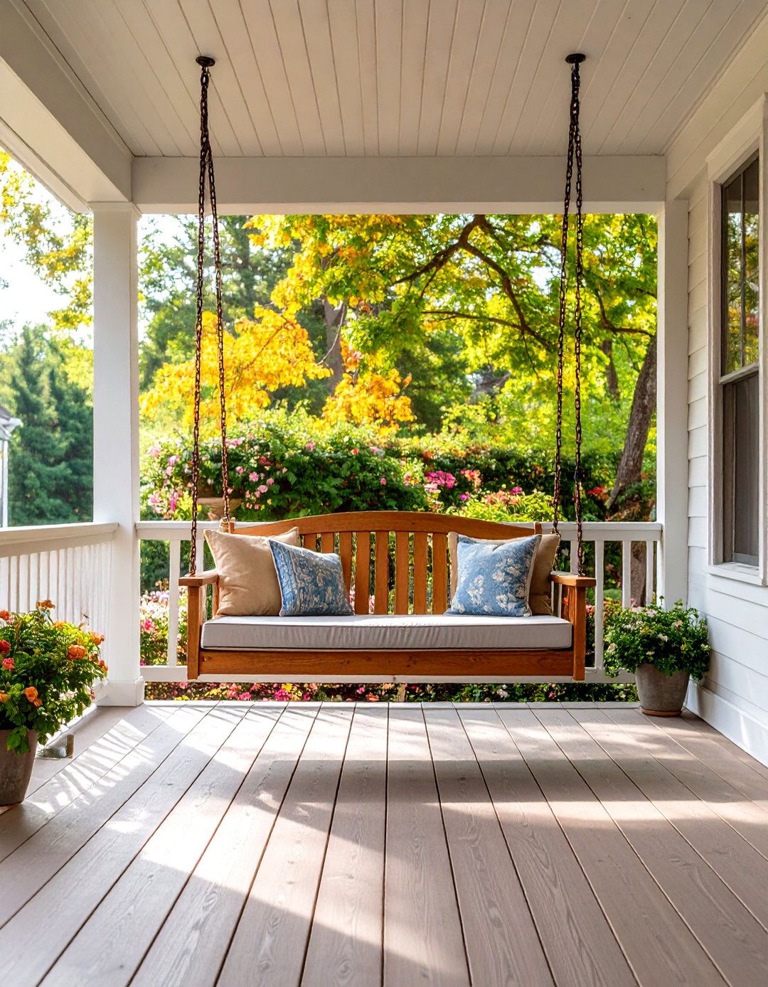 Add a Porch Swing - 20 Small Front Porch Ideas
