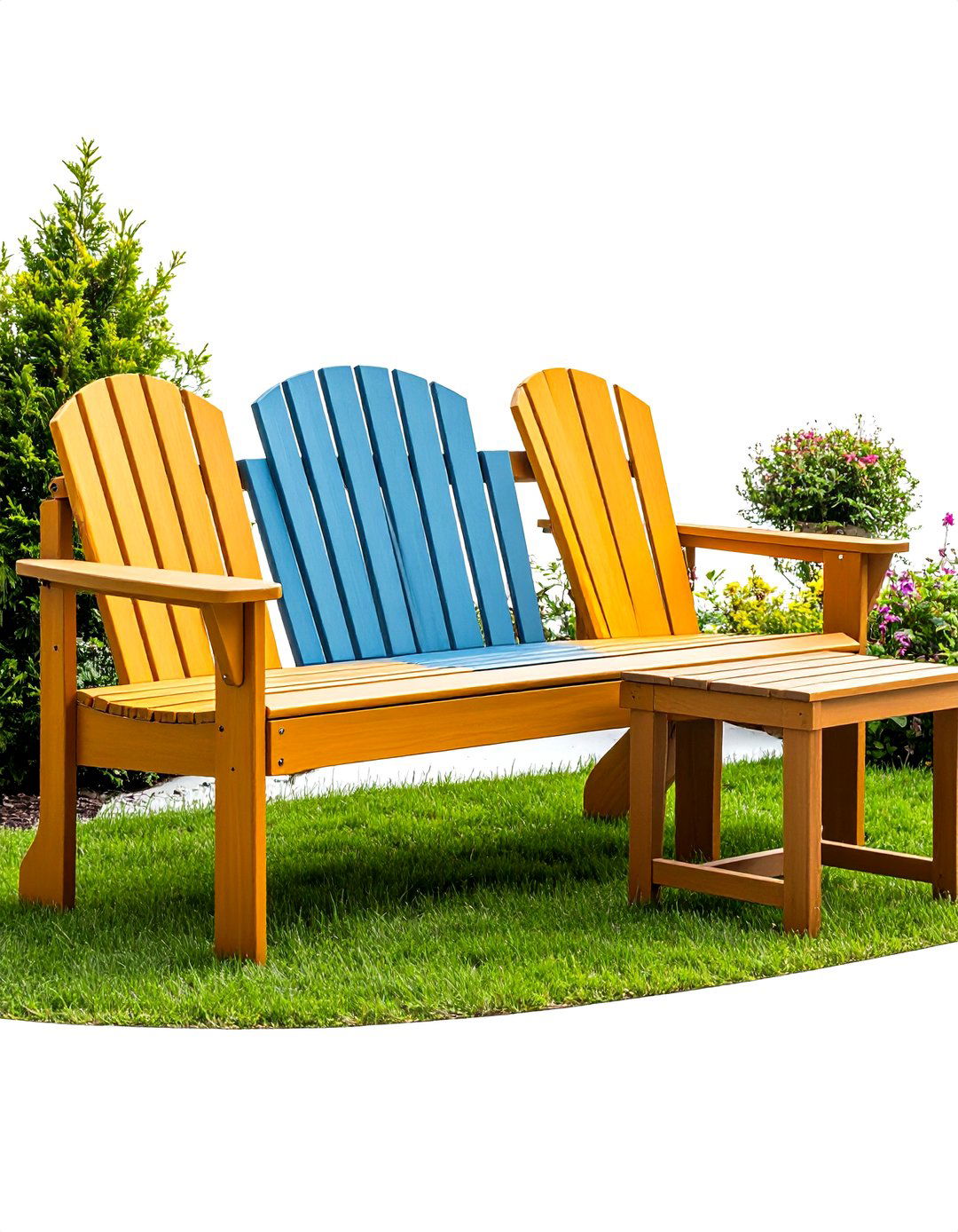 Adirondack Style Porch Bench in Recycled Plastic - 20 Front Porch Bench Ideas