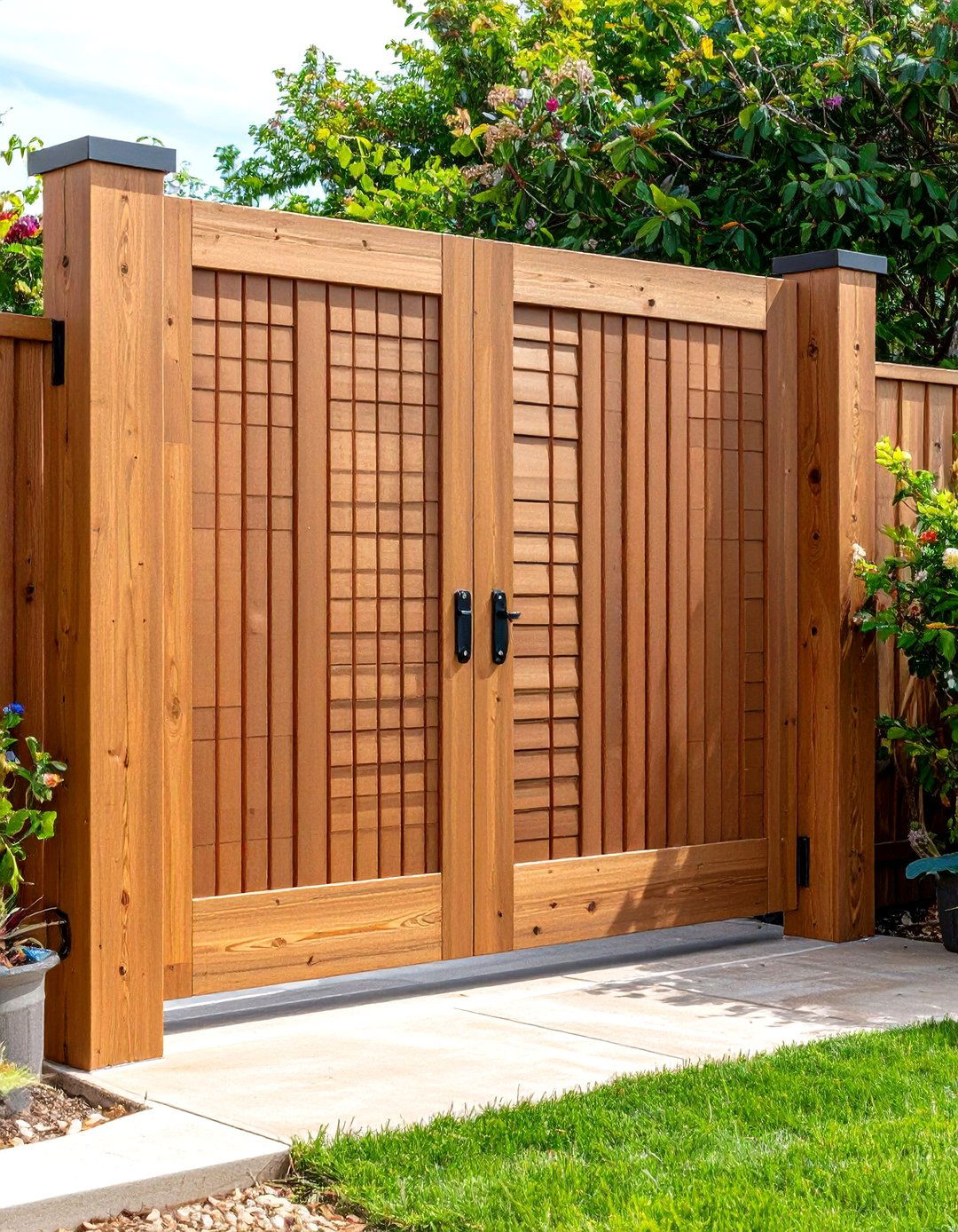 Adjustable Louver Privacy Deck Gate Shields Sightlines - 20 Deck Gate Ideas