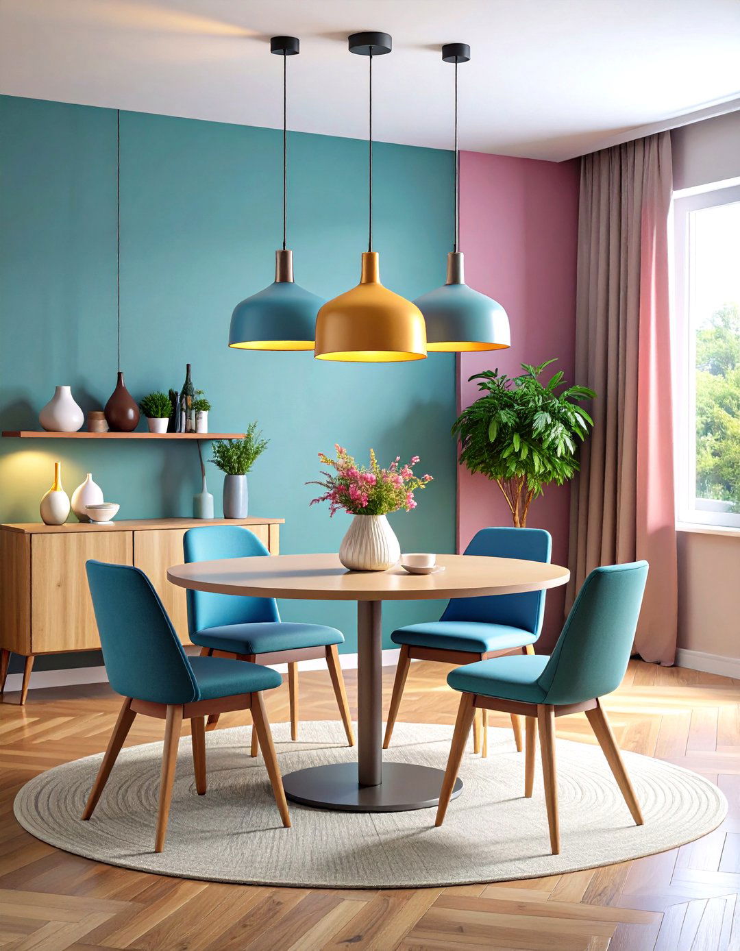 Adjustable Pendant Lights - 20 Small Dining Room Lighting Ideas