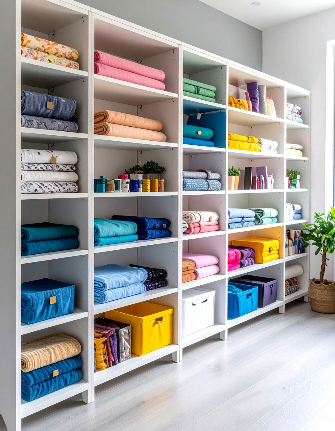 Adjustable Shelving That Grows with Projects - 20 Craft Room Organization Ideas