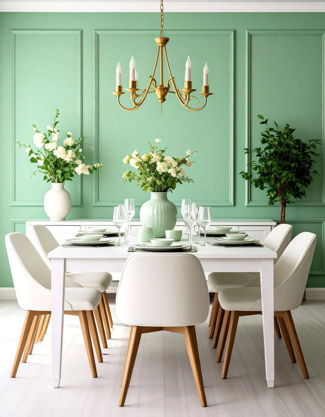 Adopt a Pastel Color Palette - 20 Vintage Dining Room Ideas