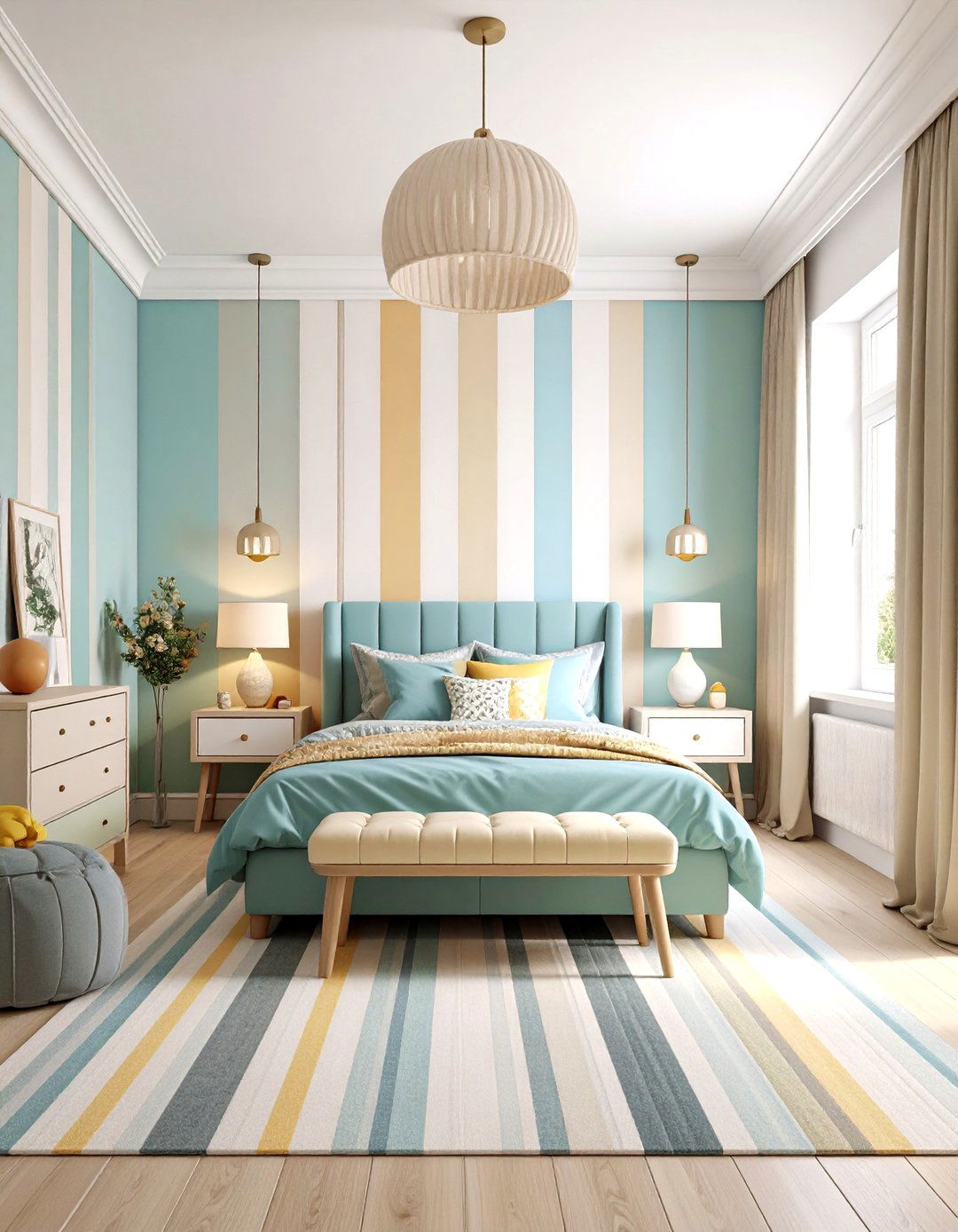Adventure Themed Boys Room Paint with Mountain Murals - 20 Boys Room Paint Ideas