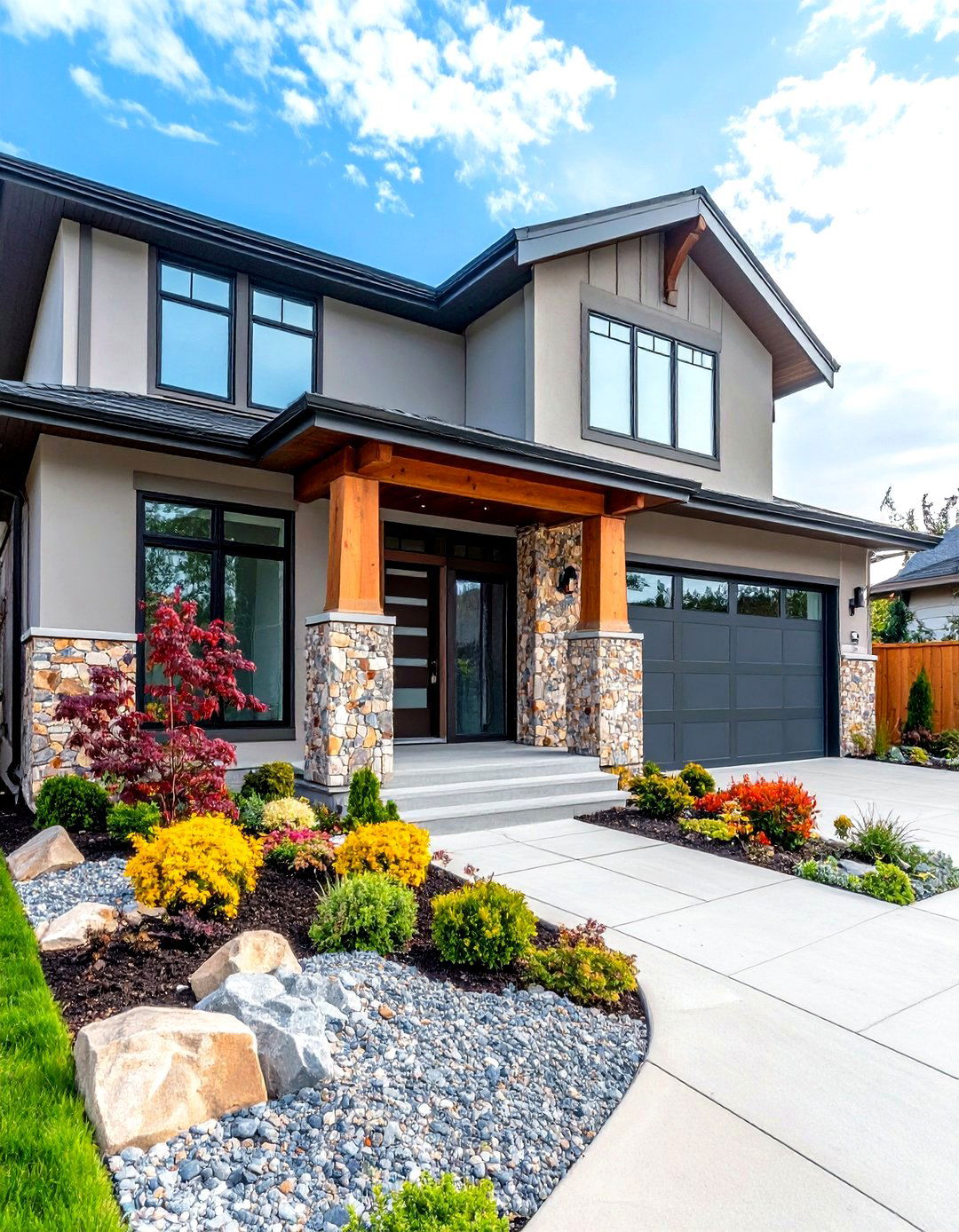 Aggregate Stone Veneer - 20 Types of Exterior House Stone