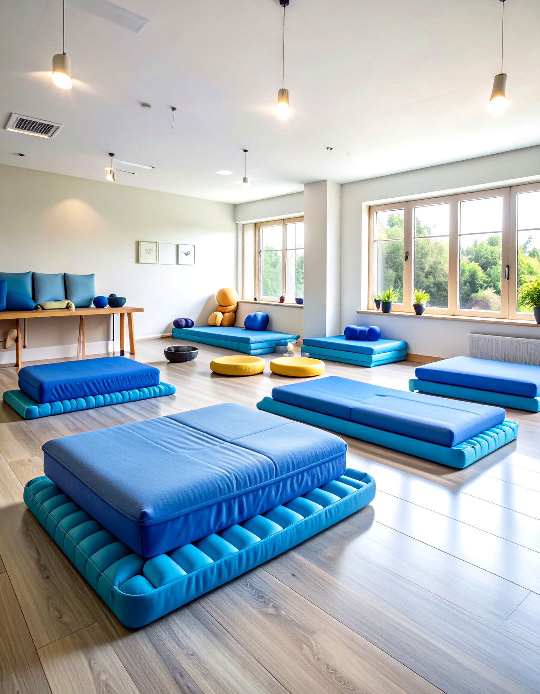 Aging Friendly Dog Room with Orthopedic Zones - 20 Dog Room Ideas