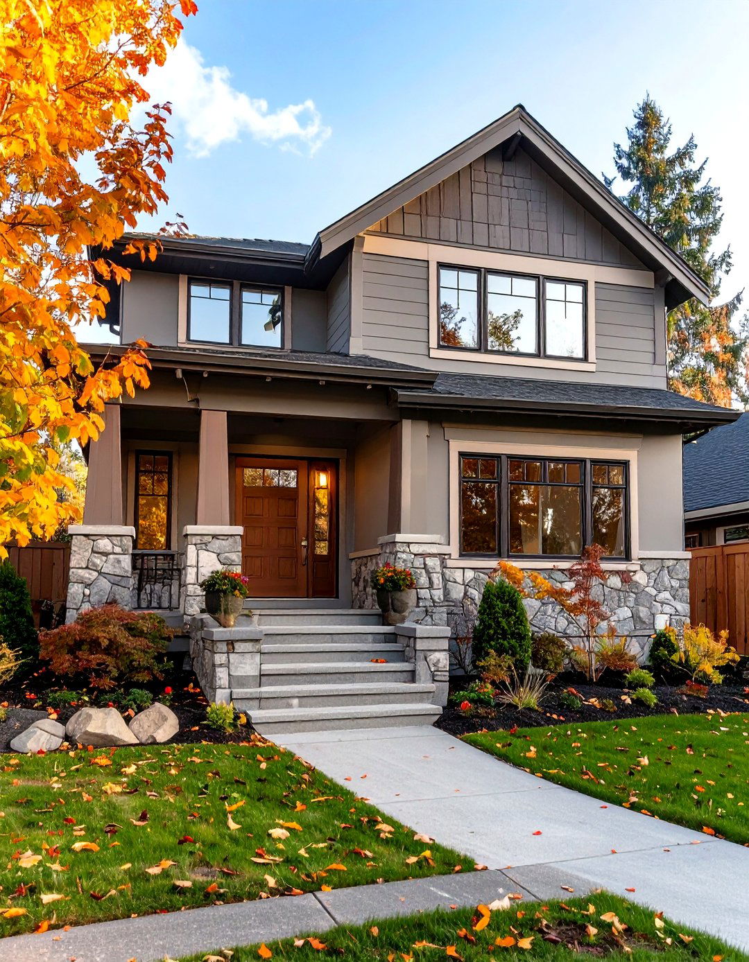 Agreeable Gray Greige Paint Unifies Mixed Materials - 20 Greige Paint Colors for Exteriors