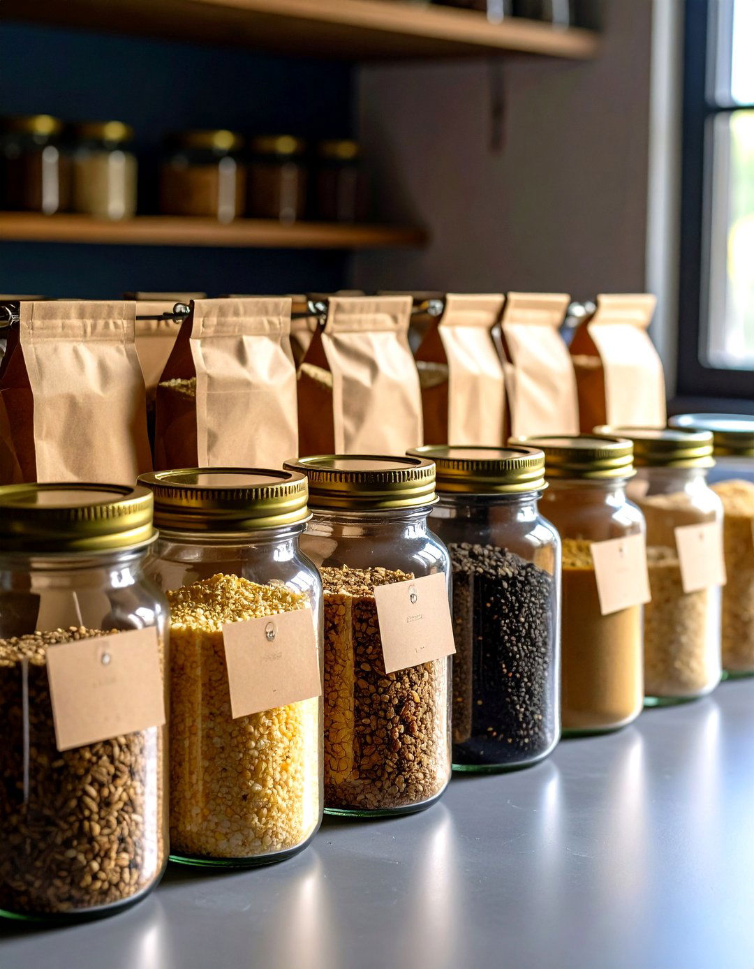 Airtight Glass Jars with Silica Packs - 20 Seed Storage Ideas
