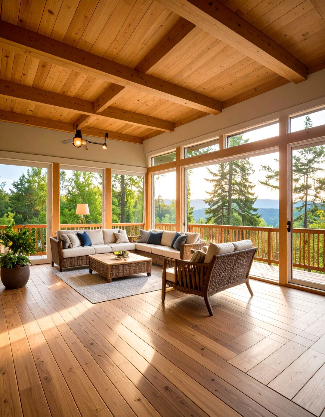 All Season Enclosed Deck Room - 20 Covered Deck Ideas