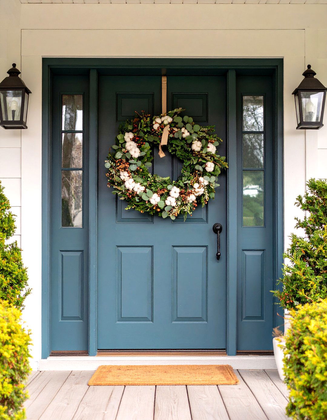 All Season Farmhouse Wreaths Welcome Guests - 20 Farmhouse Decor Ideas