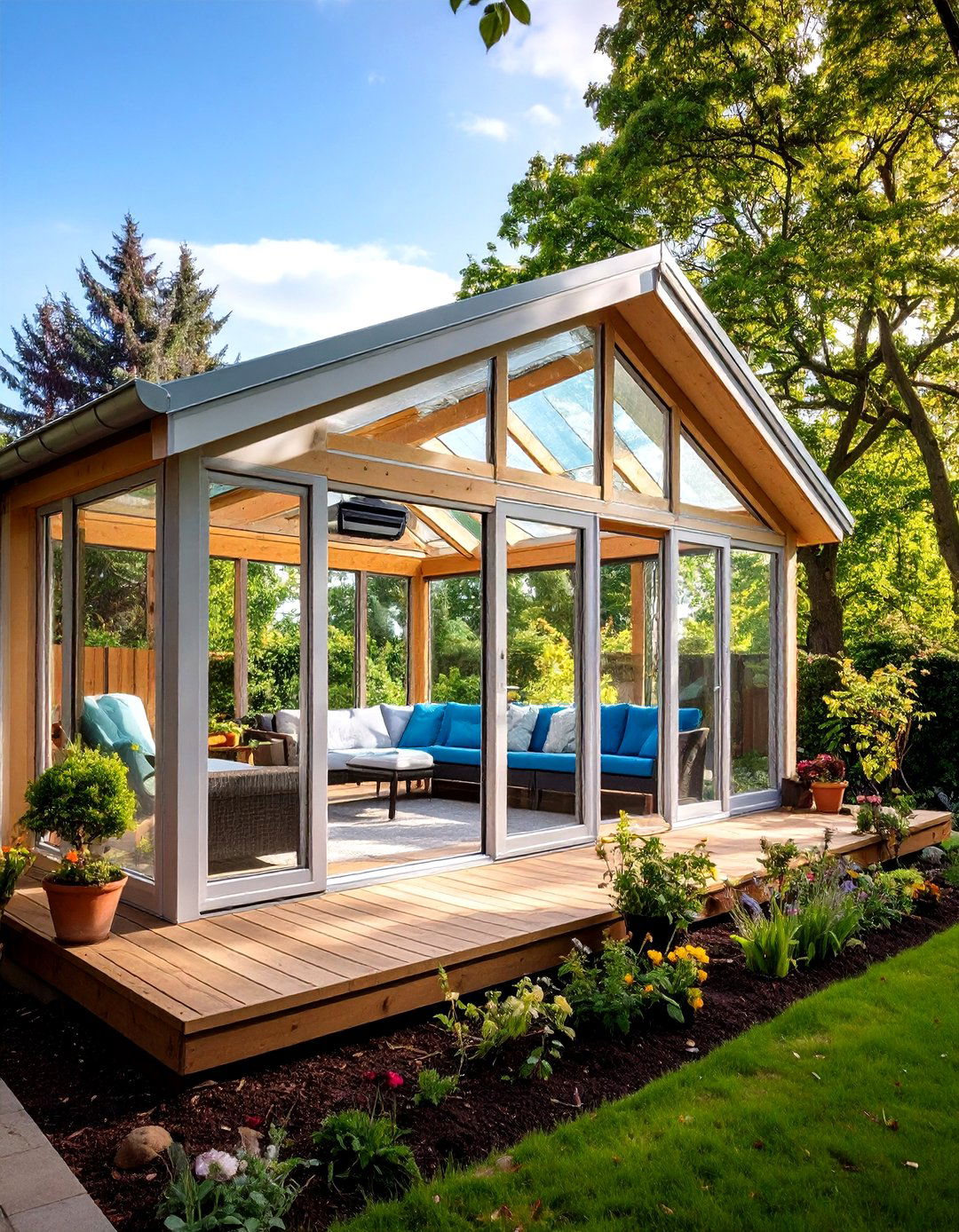All Season Glazed Garden Room - 20 Garden Room Ideas