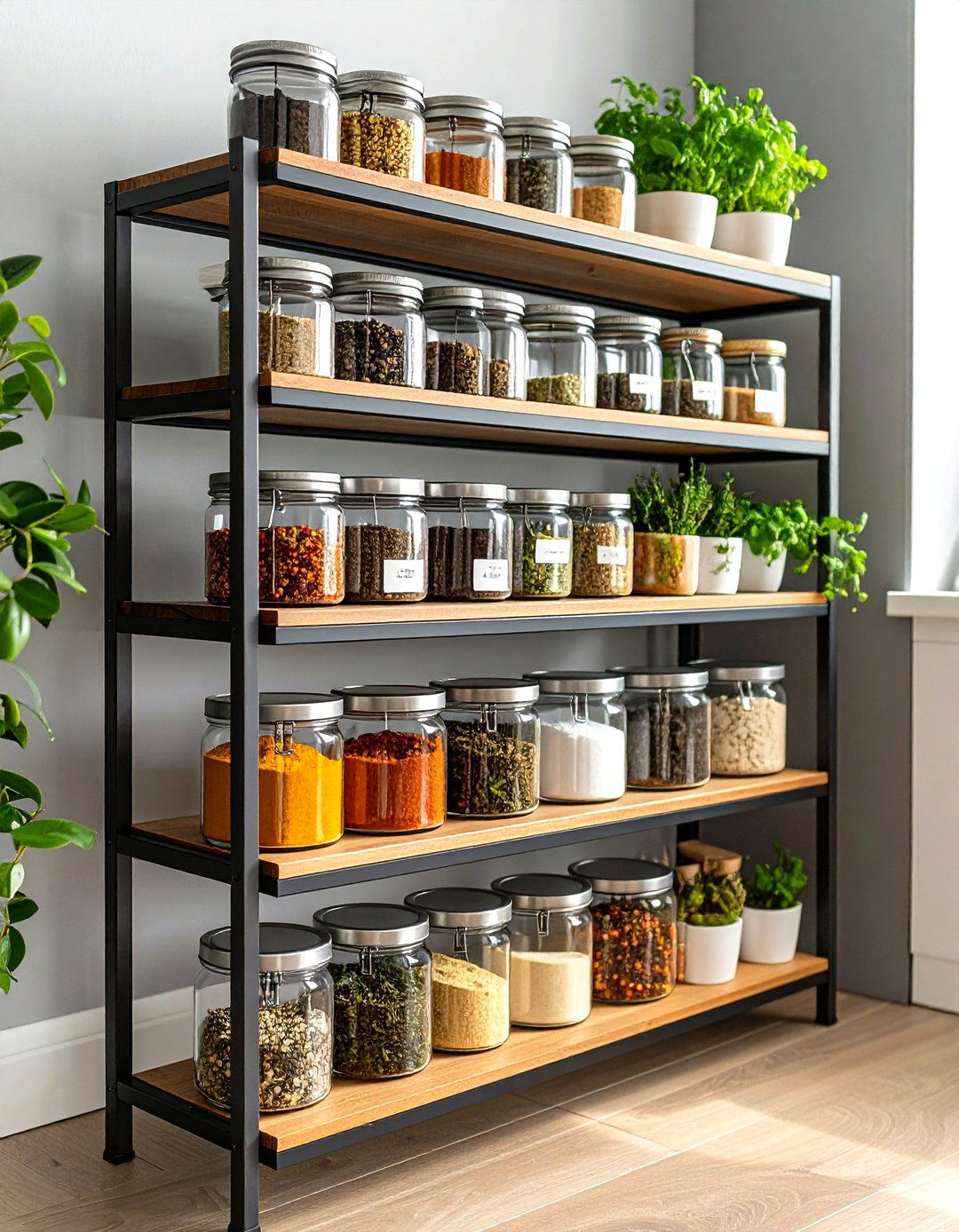Alphabetized Risers - 20 Spice Rack Ideas