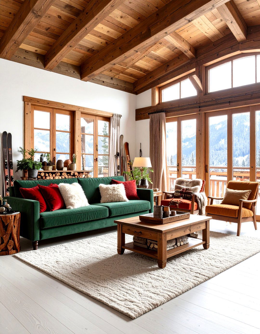 Alpine Rustic Living Room - 20 Rustic Living Room Ideas