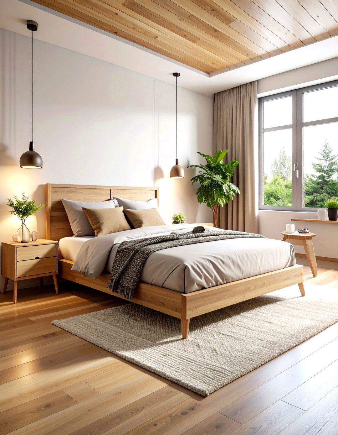 Angled Corner Bed for Unique Room Flow - 20 Corner Bed Ideas
