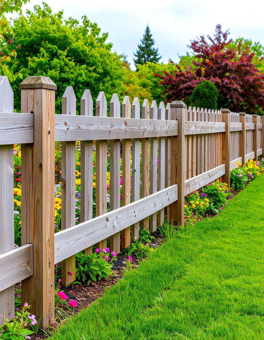 Angled Corner Posts for Stability - 20 Split Rail Fence Ideas
