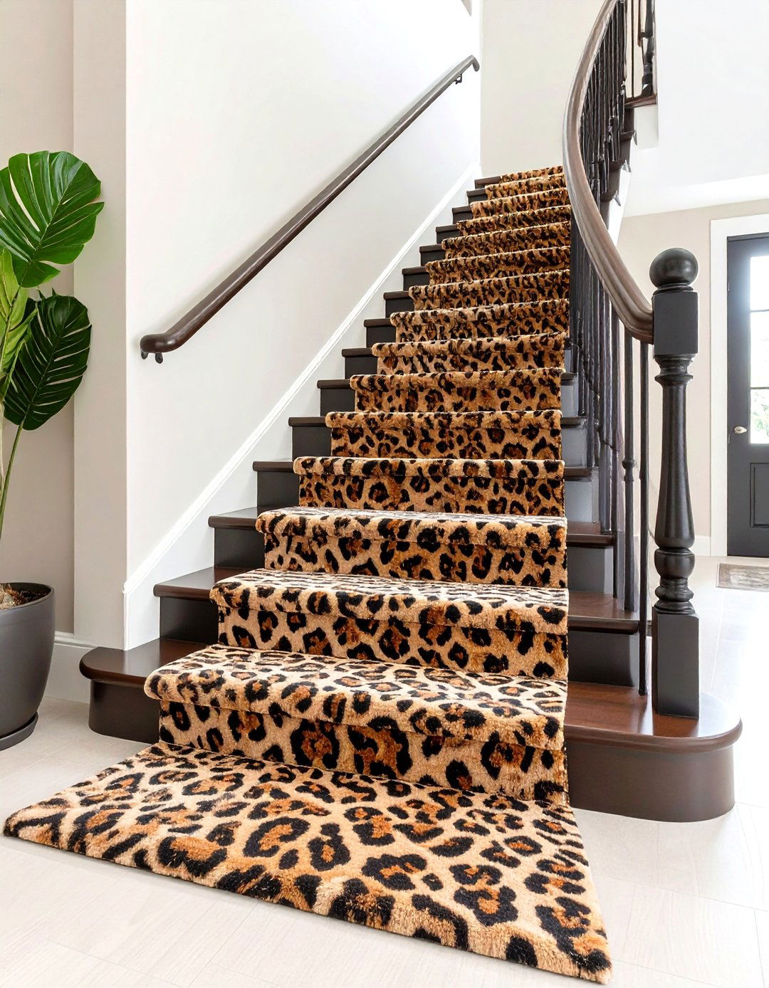 Animal Print Accents - 20 Stair Runner Ideas
