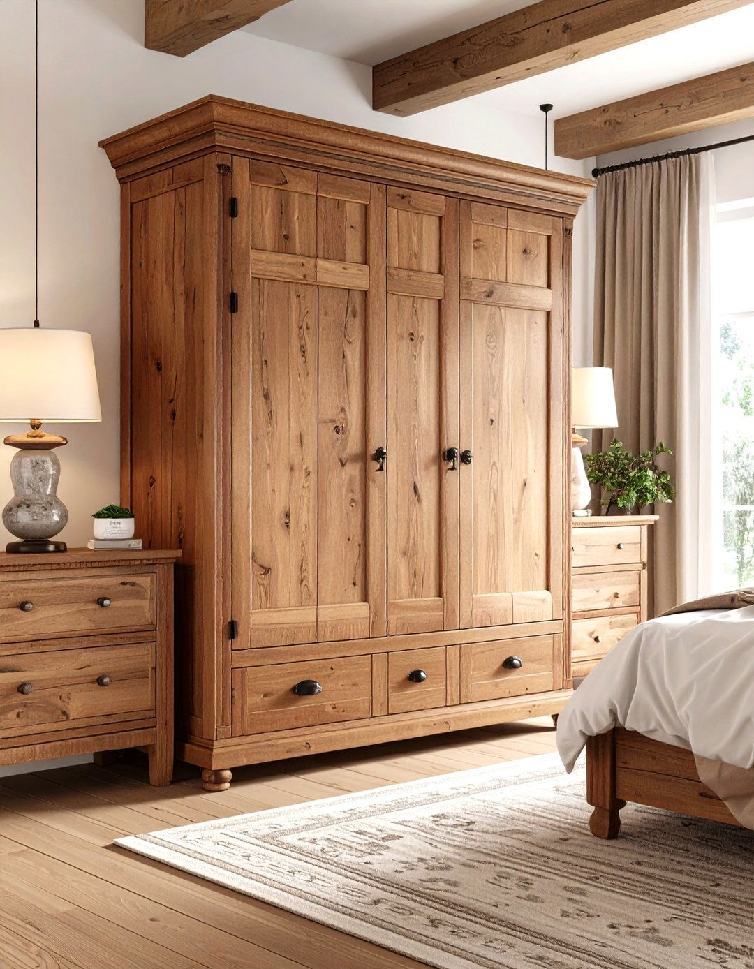 Antique Armoires for Country Bedroom Storage Solutions - 20 Country Bedroom Ideas