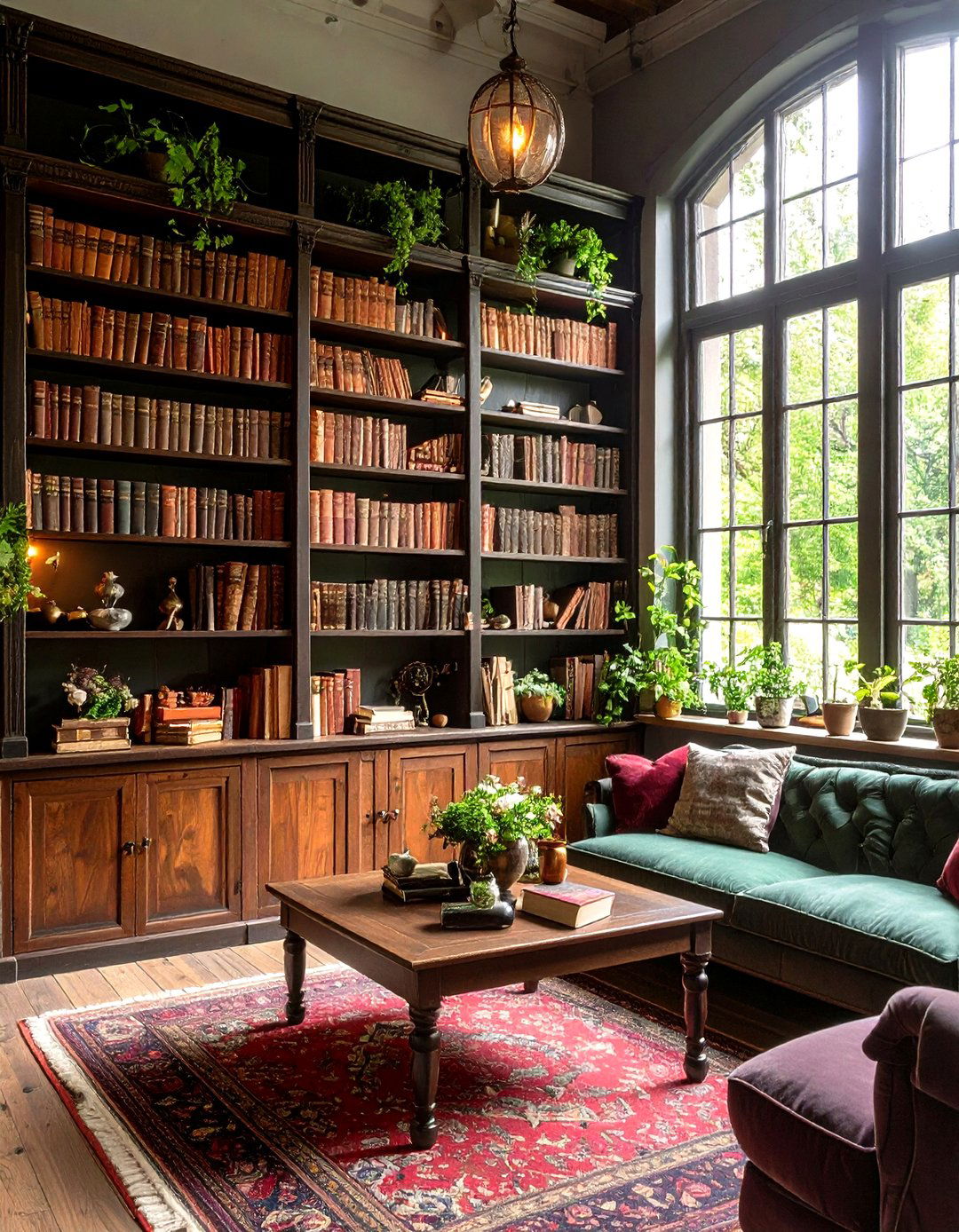 Antique Book Display Witchy Living Room Library - 20 Witchy Living Room Ideas