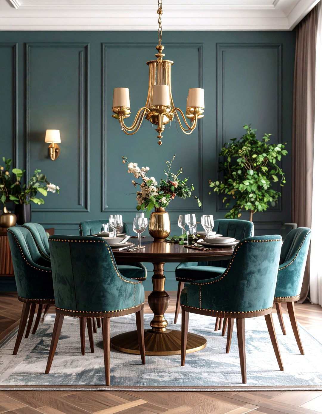 Antique Brass Parisian Dining Room - 20 Parisian Dining Room Ideas