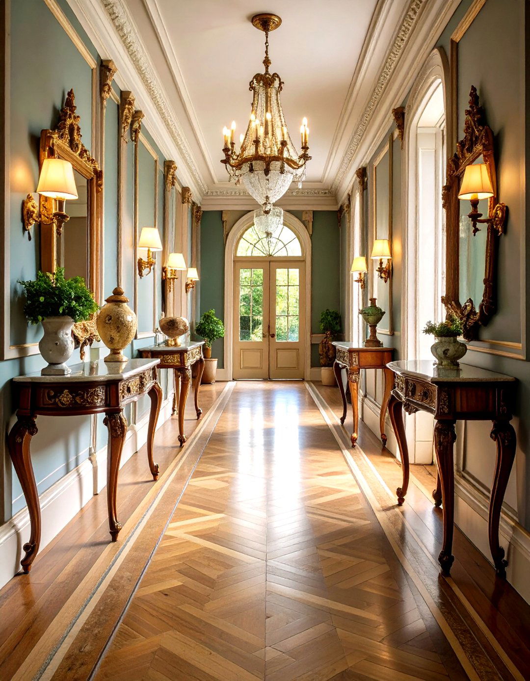 Antique Console Tables - 20 Victorian Hallway Ideas